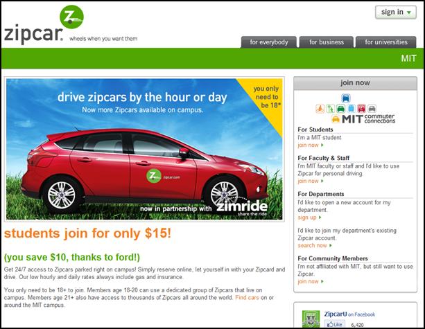  Ford's Partnership with Zipcar 