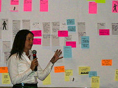 Customer Describes Map A customer describes the ideal experience her team mapped out
