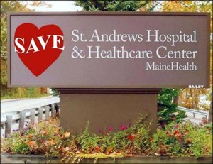 Save St. Andrews Hospital sign