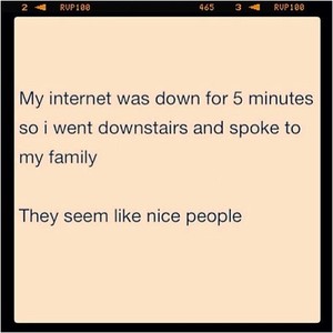 Facebook post about face-to-face communication without Internet Facebook post about face-to-face communication without Internet