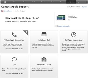 Talk to Apple Support