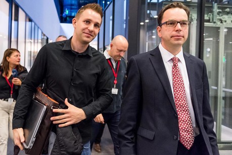 Max Schrems and his lawyer