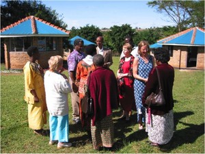 Patty Seybold with other members of the African Rural University Council. 