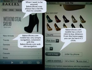 BakersShoes.com Guiding Customers 