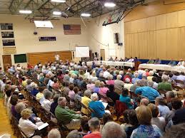 Town Meeting of 4 Towns on Boothbay Peninsula