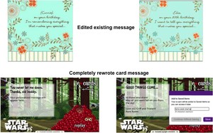 Customizing a Greeting Card on Hallmark.com