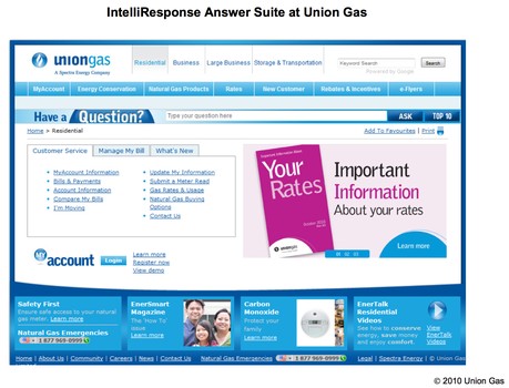IntelliResponse Answer Suite at Union Gas