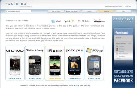 Pandora Internet Radio Really Took Off on Mobile Devices