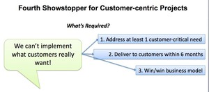 Fourth Showstopper for Customer-Centric Projects
