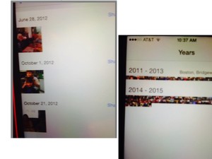 Apple automatically organizes your photo by Timeline