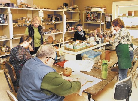 Pottery Room at the Hammond Street Center in Bangor Maine