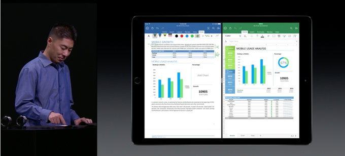 Microsoft Demos MS Office on IPad Pro