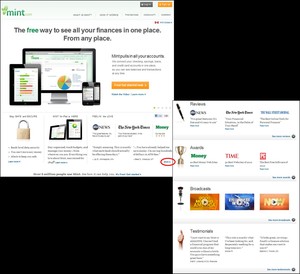 Mint.com Home Page and Reviews