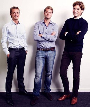 Niklas Adalberth, Deputy CEO; Sebastian Siemiatkowski, CEO; Victor Jacobsson, Board Member