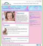 Samantha May Fischer's own website on CaringBridge