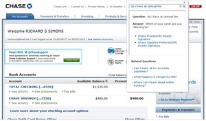 This illustration shows the integration between V-Person and the account management application at JP Morgan Chase Bank